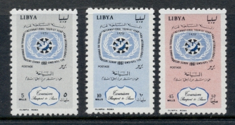 Libya-1967-International-Tourist-year-MUH