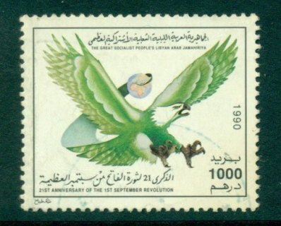 Libya-1990-1000d-Bird-FU-Lot25172