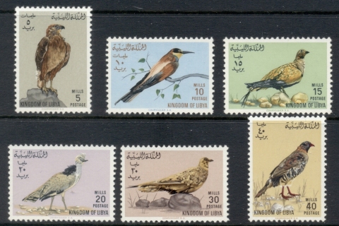 Libya-1965-Birds-MUH