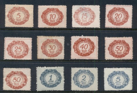 Liechtenstein-1920-Postage-Dues-faults-MH