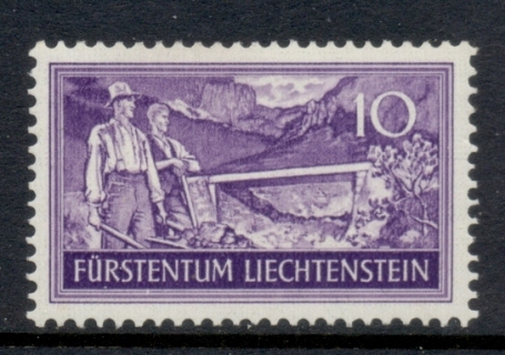 Liechtenstein-1937-10rp-Bridge-at-Malbun-FU