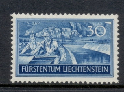 Liechtenstein-1937-30rp-Binnen-Canal-FU