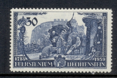 Liechtenstein-1939-Scene-of-Homage-30rp-MLH