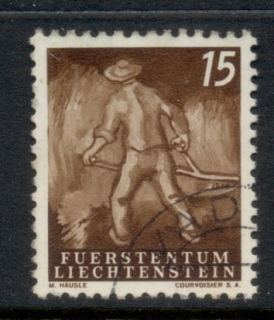 Liechtenstein-1951-Workers-15rp-FU