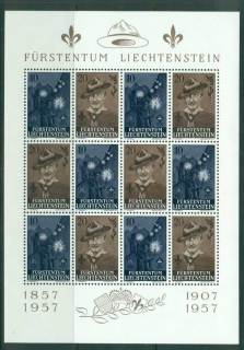 Liechtenstein-1957-Scouting-Sheetlet-MUH-lot59519