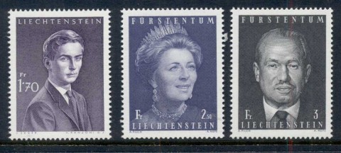 Liechtenstein-1960-64-Royal-Portraits-MUH