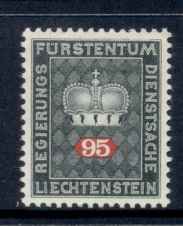 Liechtenstein-1969-Officials-95rp-MUH