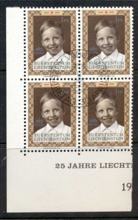 Liechtenstein-1969-Prince-Wenzel-blk4-CTO