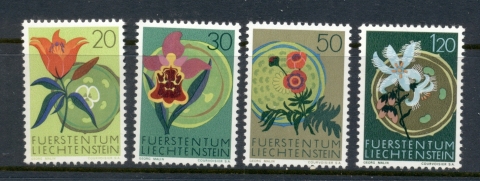 Liechtenstein-1970-Native-Flowers-MUH