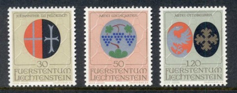 Liechtenstein-1971-Arms-of-Ecclesiastic-Patrons-MUH