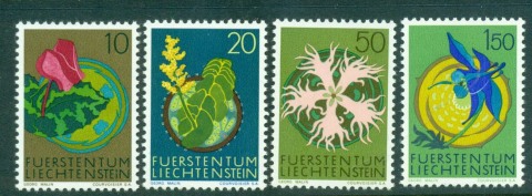 Liechtenstein-1971-Flowers-MUH-lot58244