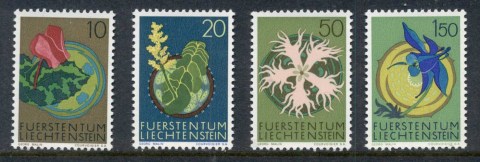 Liechtenstein-1971-Flowers-MUH