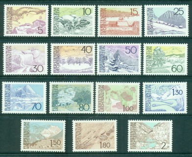 Liechtenstein-1972-73-Landscapes-MUH-lot58260