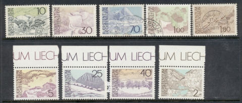 Liechtenstein-1972-74-Landscapes-Asst-MUH-FU