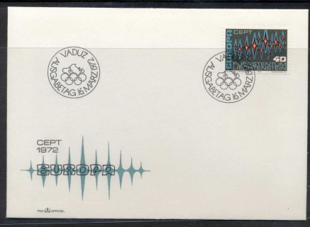 Liechtenstein-1972-Europa-Sparkles-FDC