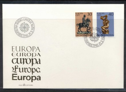 Liechtenstein-1974-Europa-Sculpture-FDC