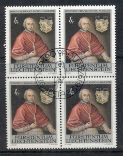 Liechtenstein-1975-Bishop-Marxer-blk4-CTO