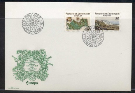 Liechtenstein-1977-Europa-Landscapes-FDC