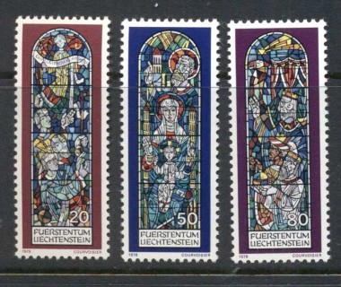 Liechtenstein-1978-Xmas-Stained-Glass-Windows-MUH