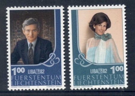 Liechtenstein-1982-Prince-Princess-MUH