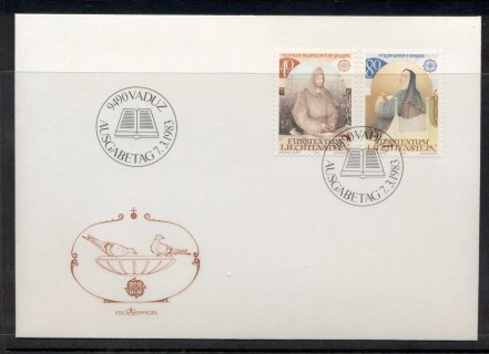 Liechtenstein-1983-Europa-Human-Genius-FDC