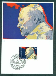 Liechtenstein-1983-Pope-John-Paul-II-Maxi-card-FDI-lot32201