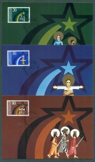 Liechtenstein-1983-Xmas-3-Maxi-cards-FDI-lot32200