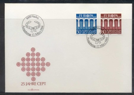 Liechtenstein-1984-Europa-Bridge-FDC