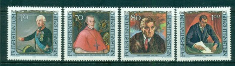 Liechtenstein-1984-Famous-Visitors-to-Liechtenstein-MUH-lot58343