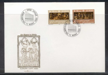 Liechtenstein-1985-Europa-Music-Year-FDC