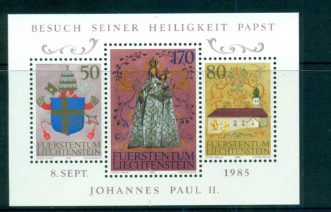 Liechtenstein-1985-Visit-of-Pope-John-Paul-II-MUH-lot58354