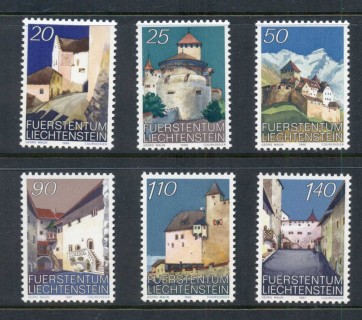 Liechtenstein-1986-89-Views-of-Vaduz-Castle-MUH