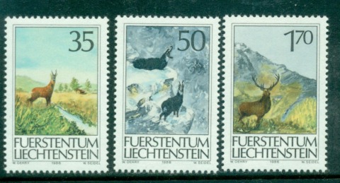 Liechtenstein-1986-Hunting-MUH-lot58367