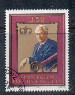 Liechtenstein-1986-Prince-Franz-Joseph-II-80th-Birthday-FU