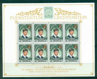 Liechtenstein-1987-Prince-Alois-Sheetlet-MUH-lot58374