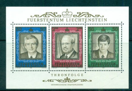 Liechtenstein-1988-Succession-to-the-Throne-MS-MUH-lot58383