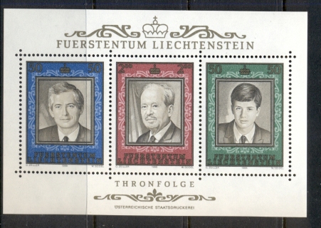 Liechtenstein-1988-Succession-to-the-Throne-MS-MUH