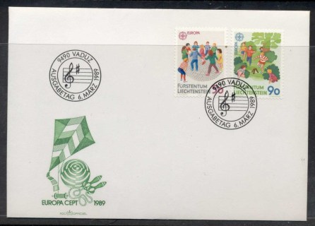 Liechtenstein-1989-Europa-Childrens-Play-FDC