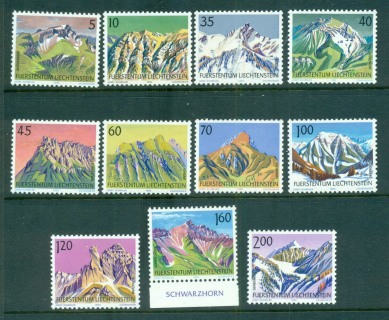 Liechtenstein-1990-93-Mountains-MUH-lot58401