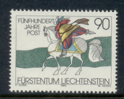 Liechtenstein-1990-European-postal-Communications-MUH-2