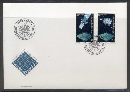 Liechtenstein-1991-Europa-Man-in-Space-FDC