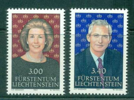 Liechtenstein-1991-Princess-Marie-Prince-Hans-Adan-II-MUH-lot58412