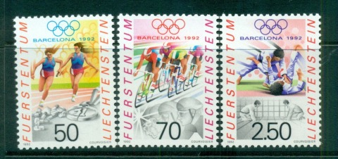 Liechtenstein-1992-Summer-Olympics-Barcelona-MUH-lot58416