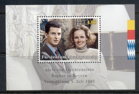 Liechtenstein-1993-Royal-Wedding-MS-MUH