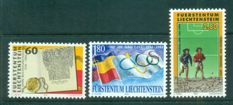 Liechtenstein-1994-Anniversaries-MUH-lot58434