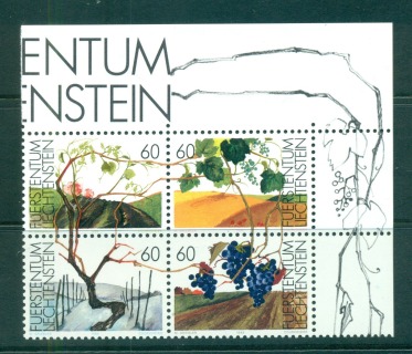 Liechtenstein-1994-Life-Cycle-of-the-Grape-Vine-Blk-4-MUH-lot58437