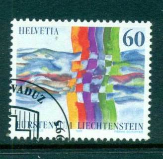 Liechtenstein-1995-Switzerland-Liechtenstein-Postal-Relationship-CTO-lot58951