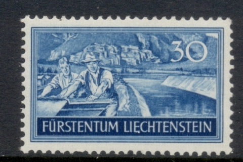 Liechtenstein-1937-30rp-Binnen-Canal-FU