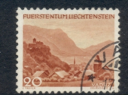 Liechtenstein-1944-45-Views-20rp-FU