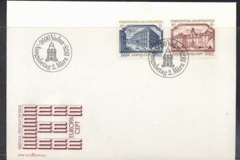 Liechtenstein-1978-Europa-Architecture-FDC